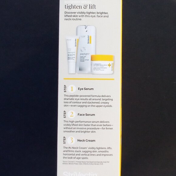 STRIVECTIN Discovery Series TIGHTEN & LIFT 1.Eye Serum 2.Face Serum 3.Neck Cream - Picture 5 of 10